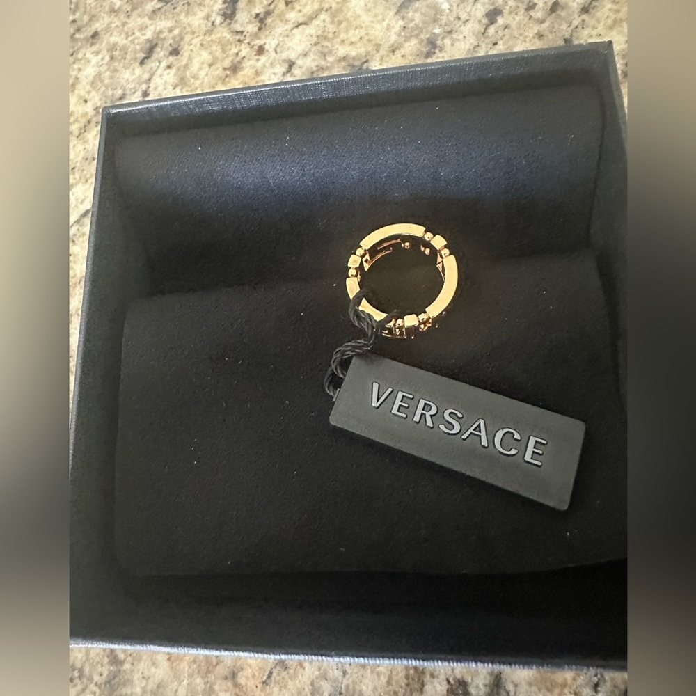 Versace Gold Tone Ring - Picture 6 of 6